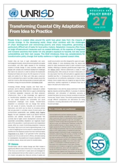 Transforming Coastal City Adaptation: From Idea to Practice
