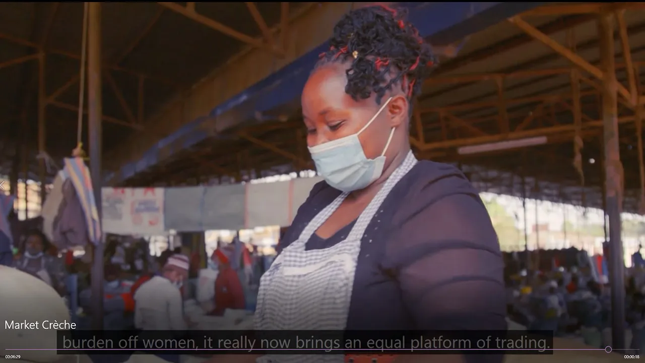 A market crèche in Kenya – enhancing economic security and social life for mothers
