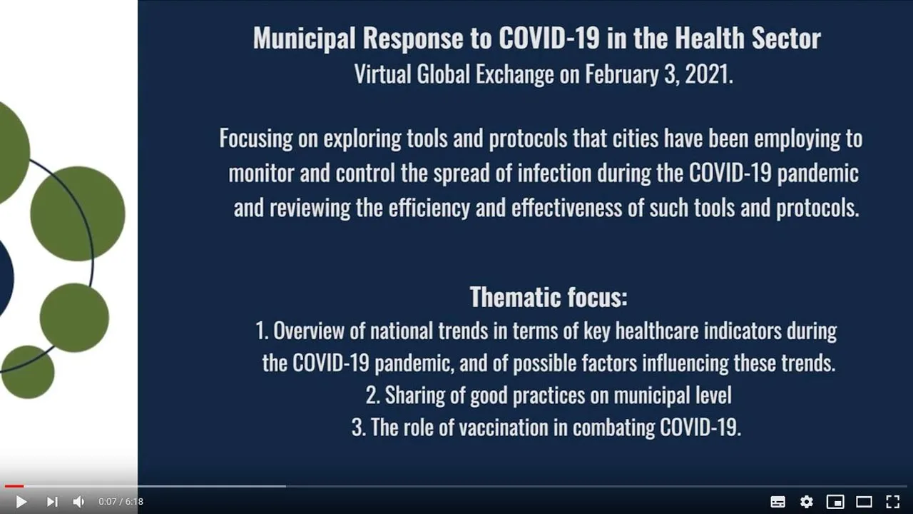 Municipal response to COVID-19 in the health sector