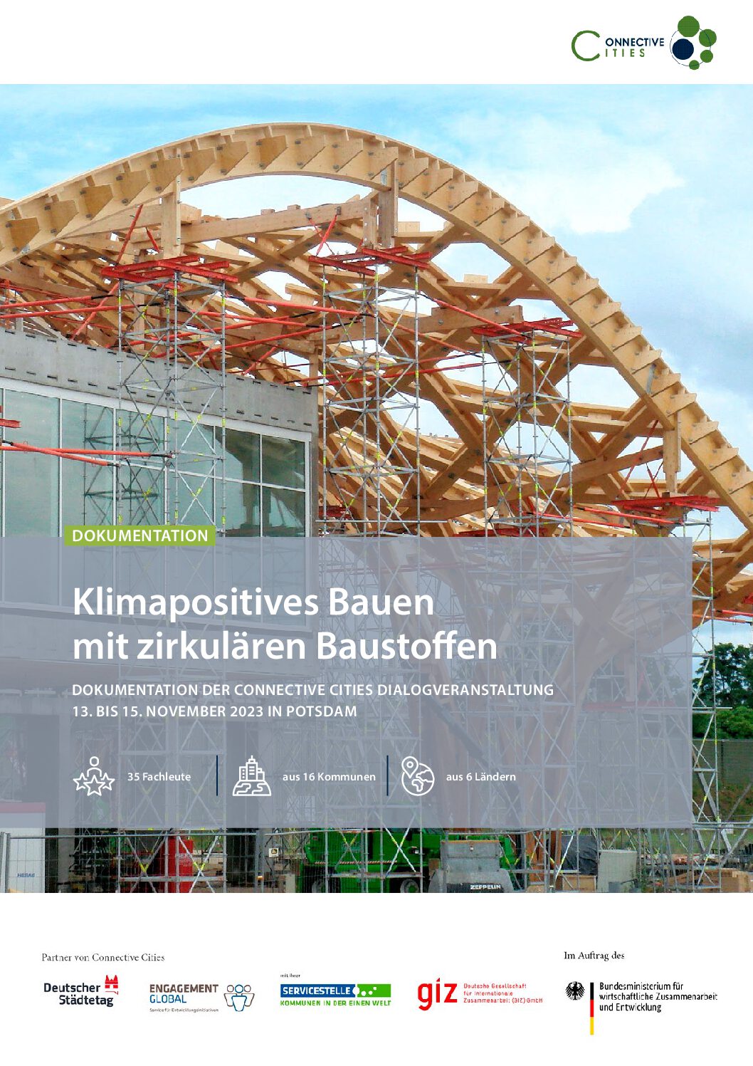 Climate-positive construction with circular materials