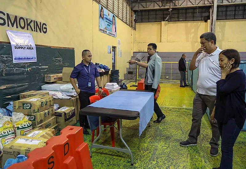 Makati: Evacuation centres are quickly ready for use in the event of a disaster